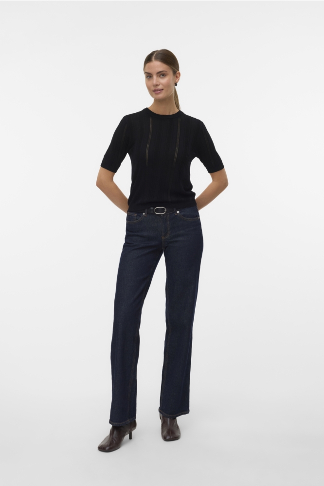 VMMINDY SS O-NECK TOP BOO 10331390 Black